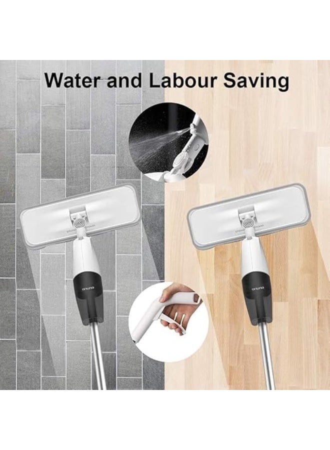 Deerma TB500 Spray Mop 360°, Floor Cleaning Pads Rotating 350ml, Microfiber Mop with 95cm Wide Spray Area for all Hard Floor - Image 2